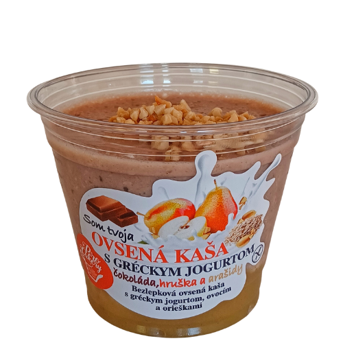 Ovsená kaša s gréckym jogurtom Hruška/ Arašidy