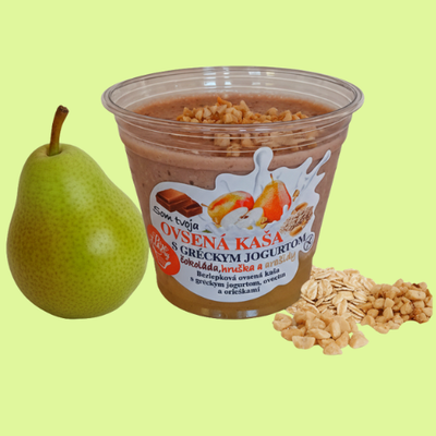 Ovsená kaša s gréckym jogurtom Hruška/ Arašidy