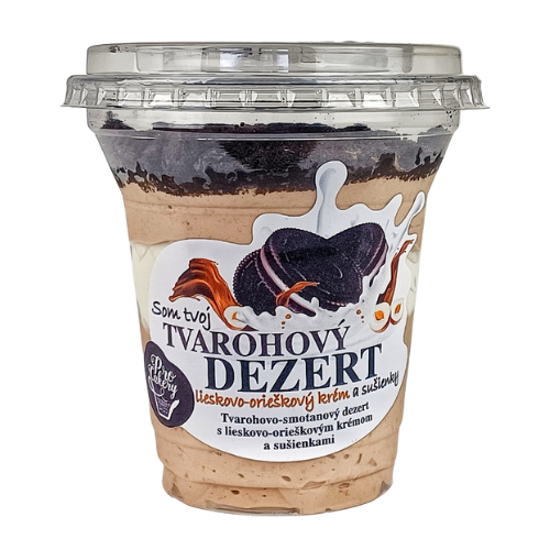 Tvarohový dezert – s lieskovo orieškovým krémom a sušienkami Oreo