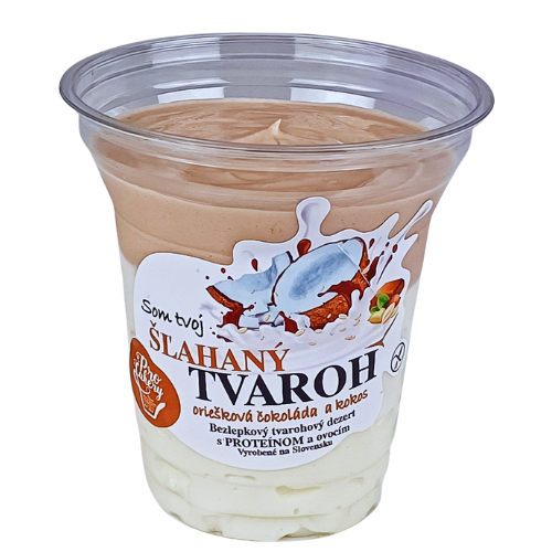 Šľahaný tvaroh – oriešková čokoláda a kokos