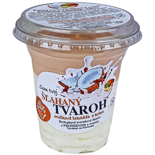 Šľahaný tvaroh – oriešková čokoláda a kokos